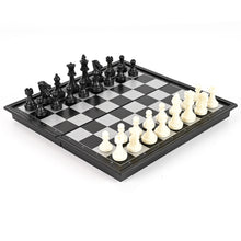 Load image into Gallery viewer, Spiralgear Chess Games Superior Quality Magnetic Travel Chess Set with Foldable Board International Small Chess Checkers