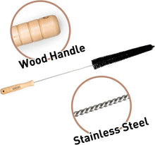 Load image into Gallery viewer, ATGHYURT Brushes For Pipes 2 Pack Dryer Vent Cleaner Kit Dryer Lint Brush Vent Trap Cleaner Long Flexible Brushes