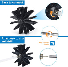 Load image into Gallery viewer, PetOde Dryer Vent Cleaner kit -Lint Remover Fireplace Chimney Brushes