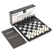 Load image into Gallery viewer, Spiralgear Chess Games Superior Quality Magnetic Travel Chess Set with Foldable Board International Small Chess Checkers