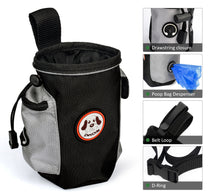 Load image into Gallery viewer, PetOde Dog Treat Bag with Quick Access to Snacks Toys & Built-in Poop Bag Dispenser Convenient to Use with 3 Ways to Wear for Training Traveling & Walking