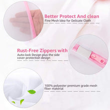 Load image into Gallery viewer, DOUBLE E Laundry Nets Laundry bags Laundry Bag for Washing Machine 7 Pieces Durable Mesh Laundry Net with Zip for Delicates Underwear Fine and Socks
