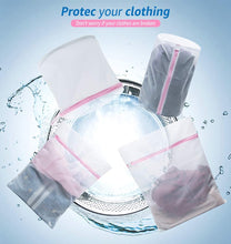 Load image into Gallery viewer, DOUBLE E Laundry Nets Laundry bags Laundry Bag for Washing Machine 7 Pieces Durable Mesh Laundry Net with Zip for Delicates Underwear Fine and Socks