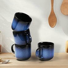 Load image into Gallery viewer, Potahouse Mugs for Coffee, 10 oz Tea Cup Anti-Chip, Anti-Crack, Mugs Set of 6,Microwave Safe and Oven Safe, Sea Blue