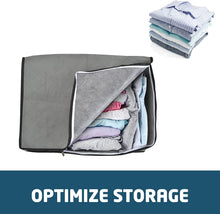 Load image into Gallery viewer, AI-BOARD Garment bags for storage 2Pack Clothes Storage Bags Blanket Clothes Organizer and Storage Wardrobe Containers Under Bed Storage Bins Foldable Storage Cubes