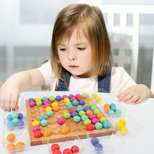 Load image into Gallery viewer, Colorful Wooden Peg Board Beads Game,