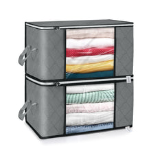 Load image into Gallery viewer, AI-BOARD Garment bags for storage 2Pack Clothes Storage Bags Blanket Clothes Organizer and Storage Wardrobe Containers Under Bed Storage Bins Foldable Storage Cubes