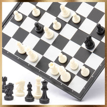 Load image into Gallery viewer, Spiralgear Chess Games Superior Quality Magnetic Travel Chess Set with Foldable Board International Small Chess Checkers
