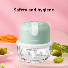 Load image into Gallery viewer, Sealegend Electric Mixer Garlic Puree Artifact Kitchen Household Blender Wireless Food Electric Mixer, Suitable for Ginger, Chili, Fruit, Meat
