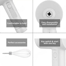 Load image into Gallery viewer, Sealegend Electric Egg Beater Rechargeable Household Blender Small Handheld Automatic Packer Make Cake Cream Baking Tools
