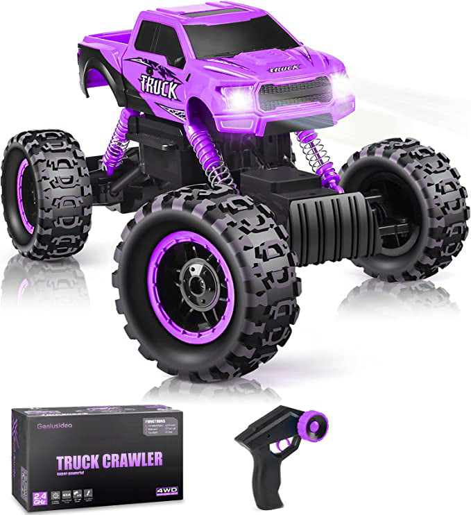 Geniusidea Toy Vehicle RC Cars 1:12 Scale Remote Control Car with Rechargeable Batteries and Dual Motors Off Road RC Trucks, Rc Racing Car Gift for Kids