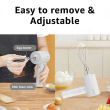 Load image into Gallery viewer, Sealegend Electric Egg Beater Rechargeable Household Blender Small Handheld Automatic Packer Make Cake Cream Baking Tools
