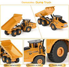 Load image into Gallery viewer, Geniusidea Toy Model Construction Truck with Engineering Van Toy Model Set, Mini Die-Cast Metal Excavator , Articulated Truck Play for Child Kid Boy Girl Birthday Christmas Party Favors
