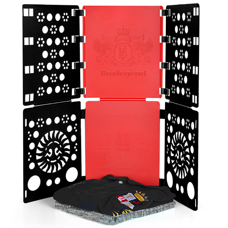 Boxlegend v3 TShirt Folder Shirt Folding Board (Fashionable red&black splicing color)