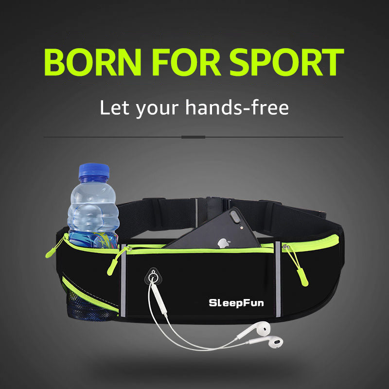 SleepFun Waist Bags New Multifunctional Running Fanny Pack Men's and Women's Sports Bag Ultra-thin Kettle Package Outdoor Fitness Marathon Mobile Phone Bag