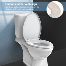 Load image into Gallery viewer, Holikme Toilet Seats Elongated Soft Close Toilet Cover Built with Non-slip Rubber Bumpers No Slam Slow Close Toilet Lid Easy to Install with Metal Bolts for Standard Elongated Oval Toilets toilets
