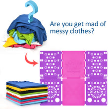 Load image into Gallery viewer, Boxlegend V3 Shirt Folding Board t Shirts Clothes Folder-Solid Color Upgrade Style Purple&amp;Pink
