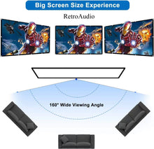 Load image into Gallery viewer, RetroAudio Projection Screens Foldable Anti-Crease Portable Projector Movies Screen for Home Theater Outdoor Indoor Support Double Sided Projection
