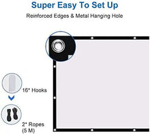 Load image into Gallery viewer, RetroAudio Projection Screens Foldable Anti-Crease Portable Projector Movies Screen for Home Theater Outdoor Indoor Support Double Sided Projection
