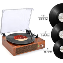 Load image into Gallery viewer, Seasonlife Record Player Turntable Vinyl Record Player with Speakers
