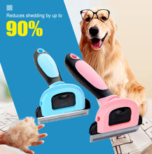 Load image into Gallery viewer, PetOde Pet Grooming Brush, Shedding Tool for Dogs &amp; Cats, Effectively Reduces Shedding by up to 90% for Short Medium and Long Pet Hair
