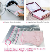 Load image into Gallery viewer, DOUBLE E Laundry Nets Laundry bags Laundry Bag for Washing Machine 7 Pieces Durable Mesh Laundry Net with Zip for Delicates Underwear Fine and Socks
