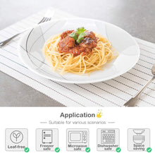 Load image into Gallery viewer, HomeElves 18-Piece Kitchen Dinnerware Set,Saucers,Plates,Bowls,Break and Chip Resistant,Dish Sets Service for 6,Simple Lines
