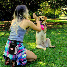 Load image into Gallery viewer, PetOde Dog Treat Bag with Quick Access to Snacks Toys &amp; Built-in Poop Bag Dispenser Convenient to Use with 3 Ways to Wear for Training Traveling &amp; Walking
