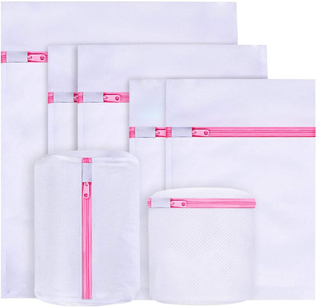 DOUBLE E Laundry Nets Laundry bags Laundry Bag for Washing Machine 7 Pieces Durable Mesh Laundry Net with Zip for Delicates Underwear Fine and Socks