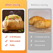 Load image into Gallery viewer, Homengine Cookware Steamers SEEN-ON-TV Cooks in Minutes Tender &amp; Fluffy Spuds, Baked Potato Steamer Kitchen Gadgets, Endless Potato-Possibilities Easy to Clean Dishwasher-Safe, 8&quot;, Clear
