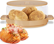 Load image into Gallery viewer, Homengine Cookware Steamers SEEN-ON-TV Cooks in Minutes Tender &amp; Fluffy Spuds, Baked Potato Steamer Kitchen Gadgets, Endless Potato-Possibilities Easy to Clean Dishwasher-Safe, 8&quot;, Clear
