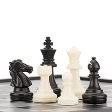 Load image into Gallery viewer, Spiralgear Chess Games Superior Quality Magnetic Travel Chess Set with Foldable Board International Small Chess Checkers
